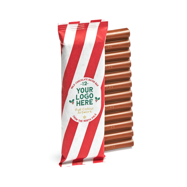 Winter Collection – 12 Baton Bar – Milk Chocolate – 41% Cocoa